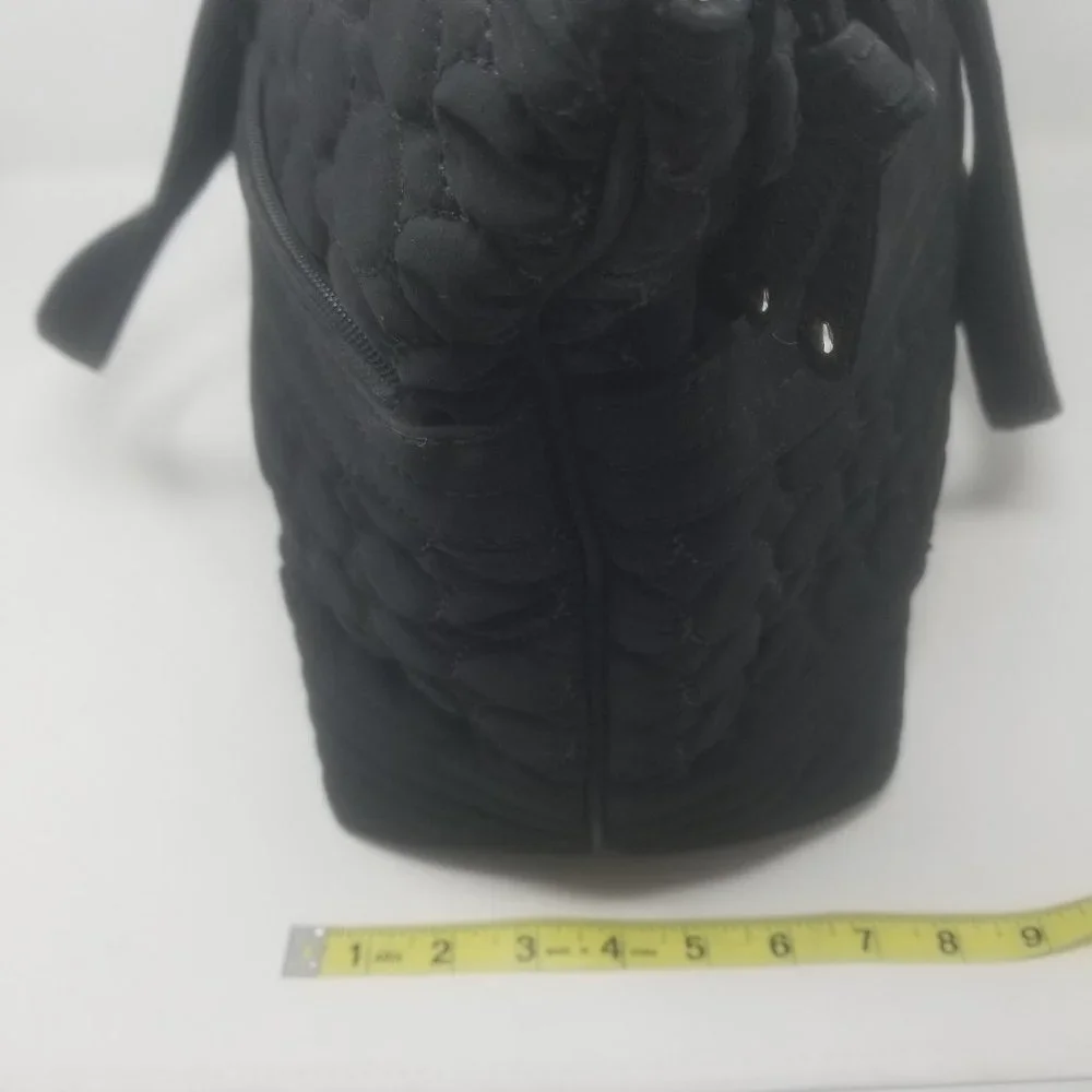 Vera Bradley Ultimate Baby Quilted Performance Twill Black Diaper Bag Change Pad